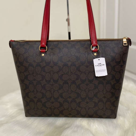 ⚜COACH Gallery Tote In Signature Canvas - Picture 4 of 13